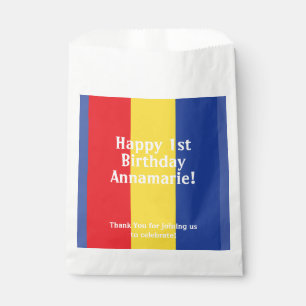 Primary Colours Birthday Party Favour Bags