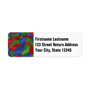 Primary Colours Building Blocks Pattern