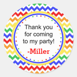 Primary Colours Chervon Sticker