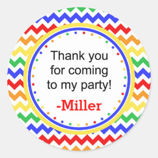 Primary Colours Chervon Sticker