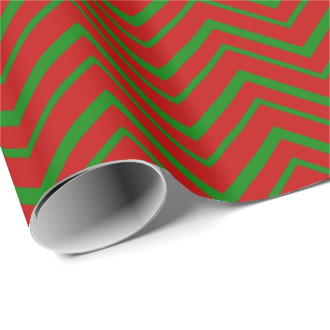 Primary Colours-CHEVRON 06-Gift Wrapping Paper (Roll Corner)