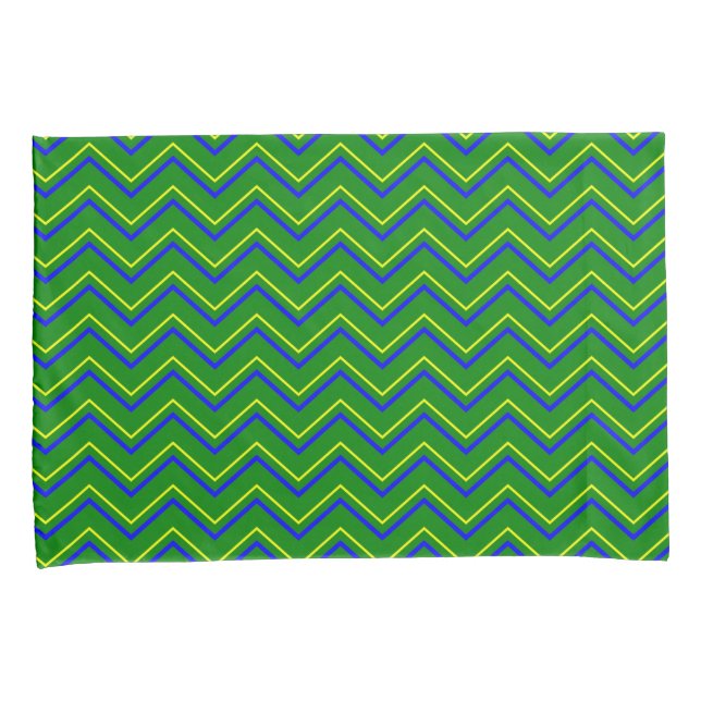 Primary Colours-Chevron 15-Pillow Case Set Pillowcase (Front-Right)