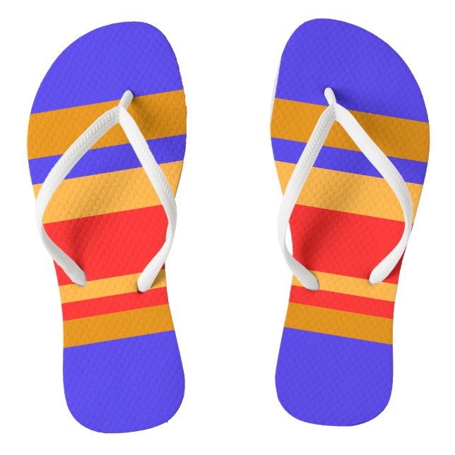Primary Colours Flip Flops Shower Thongs (Footbed)