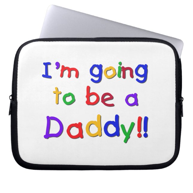 Primary Colours Going to be Daddy Gifts Laptop Sleeve (Front)