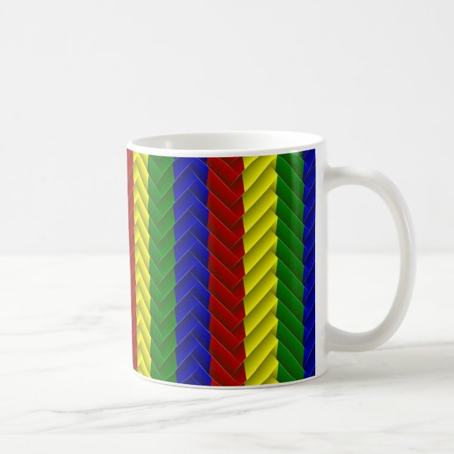 Primary Colours Herringbone Coffee Mug (Right)