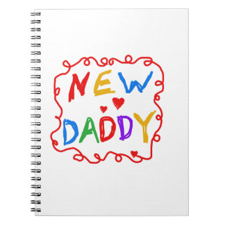 Primary Colours New Daddy Gifts Notebook