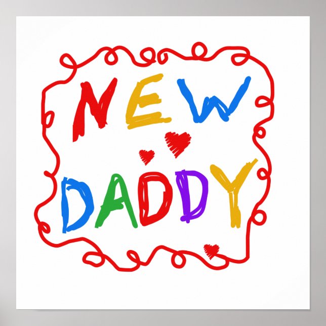 Primary Colours New Daddy Gifts Poster (Front)