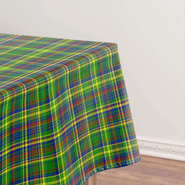 Primary Colours-Plaid 10-COTTON TABLECLOTH 52x70in (In Situ)