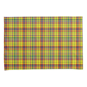 Primary Colours-Plaid 17-Pillow Case Set Pillowcase