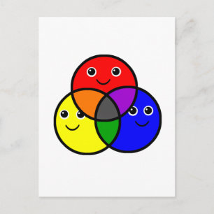 Primary Colours Postcard