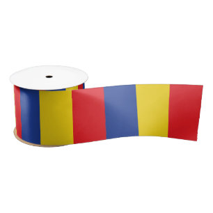 Primary Colours Red Yellow Blue 1st Birthday Party Satin Ribbon