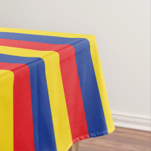 Primary Colours Red Yellow Blue 1st Birthday Party Tablecloth