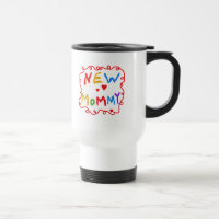 Primary Colours Text New Mummy Tshirts