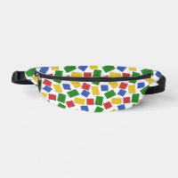 Primary Colours Toy Building Bricks Pattern Print