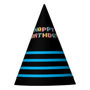 Primary Colours Toy Building Bricks Pattern Print  Party Hat