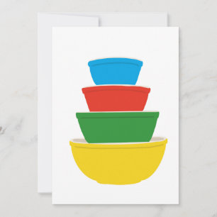 Primary Colours Vintage Pyrex Notecard