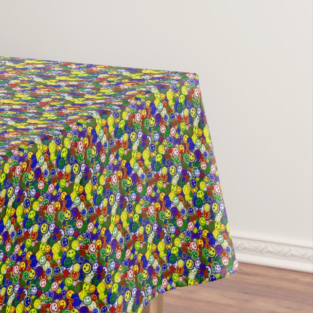 Primary Face Beads,GREEN-COTTON TABLECLOTH (In Situ)