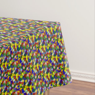 Primary Face Beads,RED-COTTON TABLECLOTH