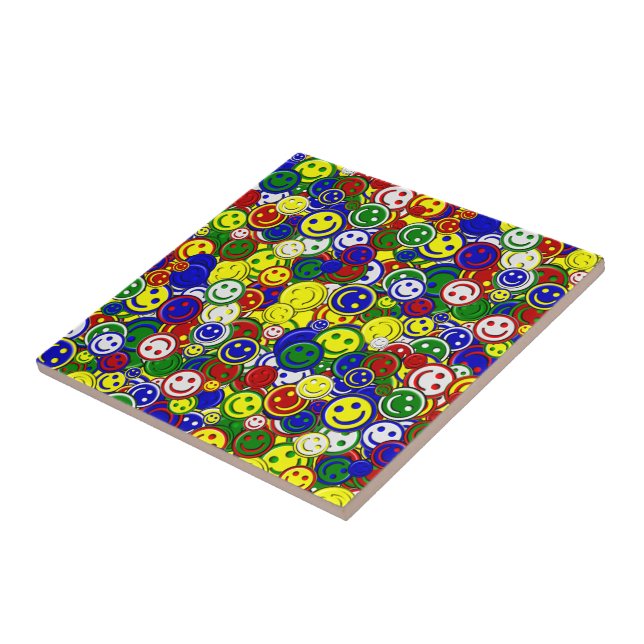 Primary Face Beads-YELLOW-CERAMIC TILE (Side)