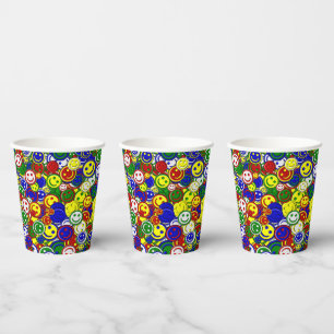 Primary Happy Face Beads,YELLOW-PAPER CUPS