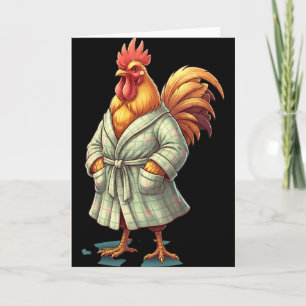 Primary Niche Chicken, Rooster In A Robe, Sy Morni Card