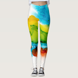 Primary Plume - Watercolors Leggings