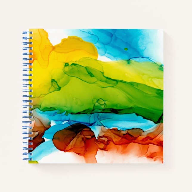 Primary Plume - Watercolors Notebook (Front)
