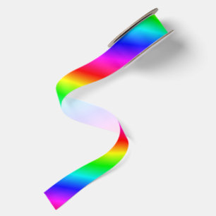 Primary Rainbow Gradient Satin Ribbon