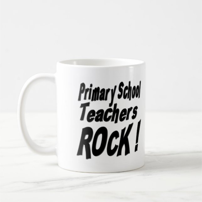Primary School Teachers Rock! Mug (Left)