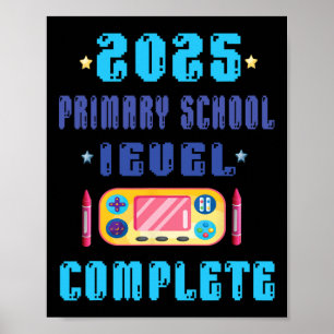 Primary School Year 6 Leaver 2025 - Gamer Level Co Poster