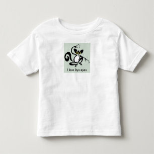 Primate - I love Aye-ayes - Wildlife - Madagascar Toddler T-Shirt