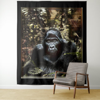 Primate Models: Outstanding Gorilla 02 Tapestry