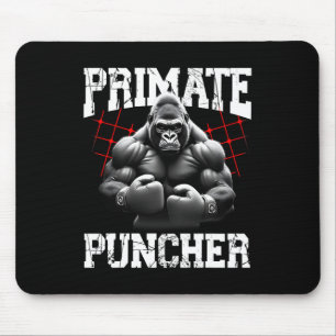 Primate Puncher Boxing Muscular Gorilla Boxer Ape Mouse Mat