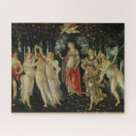 Primavera / Allegory of Spring by Botticelli Jigsaw Puzzle<br><div class="desc">Primavera by Sandro Botticelli (c. 1482) currently housed in the Uffizi Gallery in Florence was painted for the powerful Medici family and was displayed in their palace.</div>