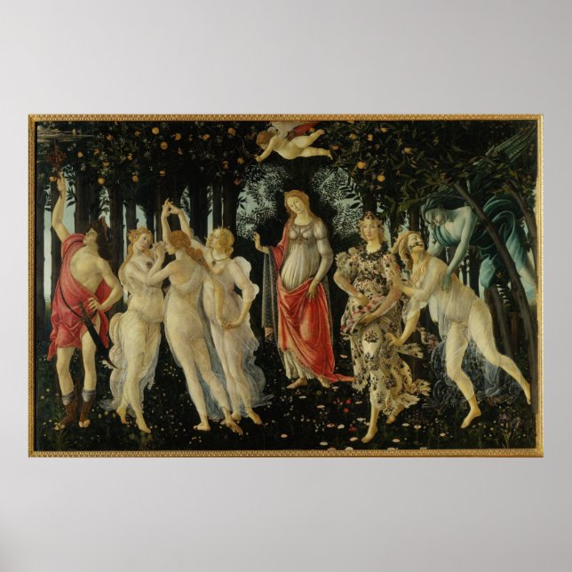Primavera / Allegory of Spring by Botticelli Poster (Front)