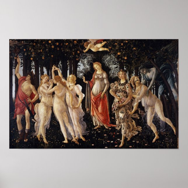 Primavera Allegory of Spring by Botticelli Print (Front)