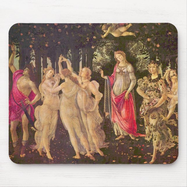 Primavera, Allegory of Spring by Sandro Botticelli Mouse Mat (Front)