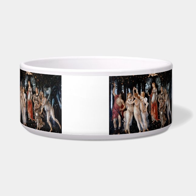 Primavera Botticelli Ceramic Pet Bowl (Right)