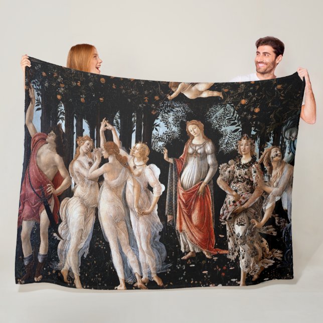 Primavera Botticelli Fleece Blanket (In Situ)