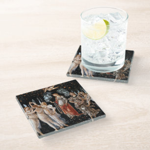 Primavera Botticelli Glass Coaster