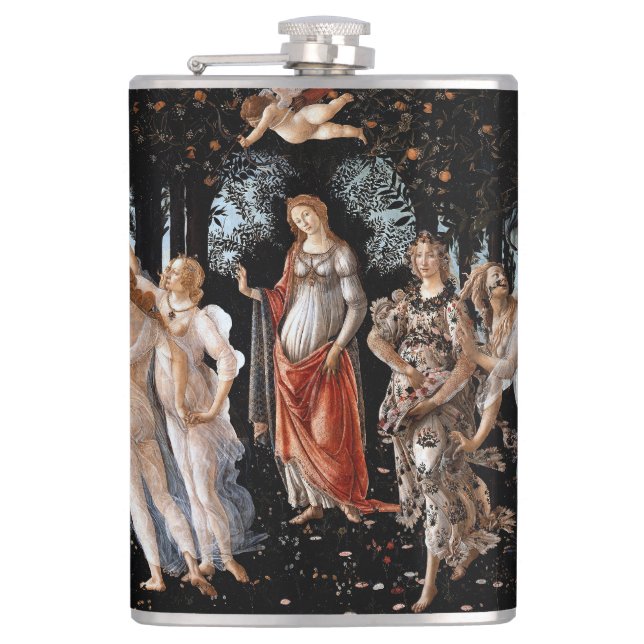 Primavera Botticelli Hip Flask (Front)