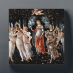 Primavera Botticelli Plaque<br><div class="desc">Primavera by Botticelli. Classic multi-figure portrait in nature. Reproduction of famous works of art  images in the public domain.</div>