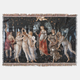Primavera Botticelli Throw Blanket