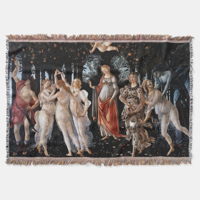 Primavera Botticelli Throw Blanket (Front)