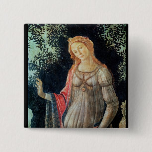 Primavera, detail of Venus, c.1478 15 Cm Square Badge