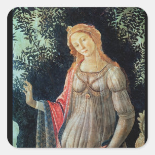 Primavera, detail of Venus, c.1478 Square Sticker