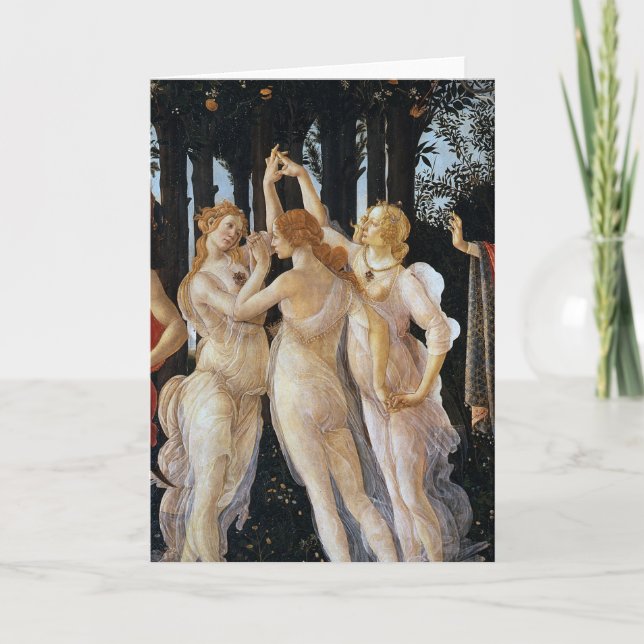 Primavera (detail), Sandro Botticelli, 1482 Card (Front)