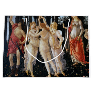 Primavera (detail), Sandro Botticelli, 1482 Large Gift Bag