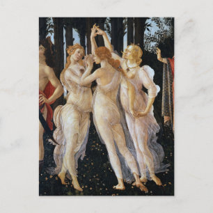Primavera (detail), Sandro Botticelli, 1482 Postcard