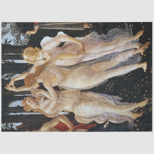 Primavera (detail), Sandro Botticelli, 1482 Tissue Paper (Front)